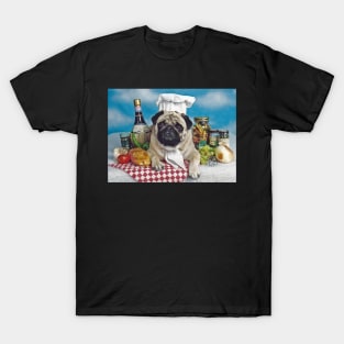 Pug Chef Apron T-Shirt